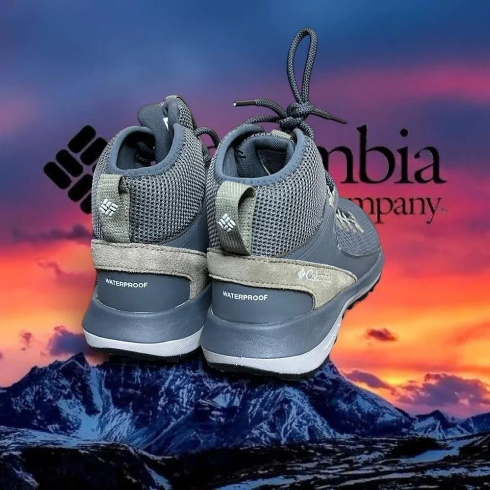 Columbia Waterproof Hiking Boots Grey Trail Shoes